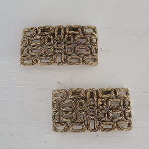 VTG Musi Gold Toned Shoe Clips
